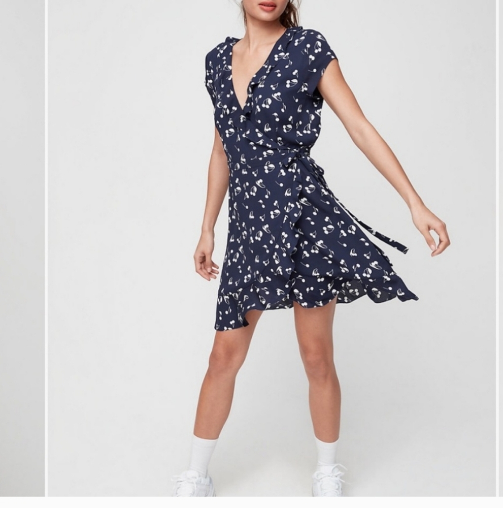 Aritzia Sunday Best Cherry Savoy Dress Size 2